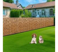 YZJTSXQHY Clôture Brise Vue en Roseau Hauteur 30 50 90 100 140 160 180 cm, Canisse en Bambou de Jardin décorative, Résistant Aux Intempérie，Rouleaux de Clôtures pour Exterieur Piscine Toit Cour(Brun)