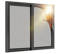 YZJTSXQHY Film Fenetre Occultant Protection Solaire, Film Alu Réfléchissant 8 mm, Panneau Anti Regard Anti Chaleur avec Ventouses pour Portes en Verre Véranda Solarium