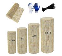 YZJTSXQHY Rouleau de Clôture en Roseau Canisse Bambou filtrage de la lumièr, Clôture de Jardin en Bambou Occultant pour Isoler Visuellement Une Hauteur 30 50 75 80 100 110 130 150 170 180 cm