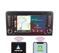 YZKONG Autoradio pour Audi A3 S3 RS3 2003-2012 Compatible avec sans Fil Carplay Android Auto, 7 Pouces Tactile Récepteur de Radio AM/FM/Bluetooth/USB