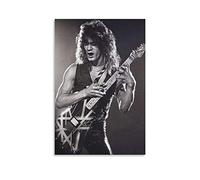 YZLI Music Auteur-compositeur-compositeur et guitariste Eddie Van Halen Poster décoratif Peinture sur toile Décoration murale Salon Chambre 30 x 45 cm