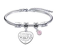 YZLPLP Bracelet Charms Inspirant pour Fille - N'oublie Pas Que Tu Es Fantastique - Idée Cadeau Anniversaire