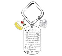 YZLPLP Cadeau 60 ans homme porte clef anniversaire cadeau 18 ans femme cadeau anniversaire femme cadeau anniversaire homme cadeau homme original“Derrière toi tous tes ...Joyeux 60 Anniversaire”