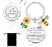 YZLPLP Cadeau Maitresse Noel, Cadeau Atsem, Cadeaux Maitresse D'école, Cadeaux Atsem Maternelle, Porte Clé Atsem, D'école fin D'année (4)