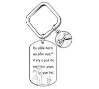 YZLPLP Cadeau papa,cadeaux papa porte-clés,cadeau papa porte-clés,cadeau d'anniversaire pour papa porte-clés papa on a essayé de te trouver meilleur cadeau possible mais tu nous as déjà (1) (6)
