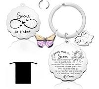 YZLPLP Cadeau Soeur Cadeau Belle Soeur Porte Clef Idee Cadeau Saint Valentin Pour Soeur Cadeau Pour Soeur Cadeau Pour Ma Soeur Cadeau Pour Sa Soeur Idée Cadeau Soeur Original Cadeau Pour Une Soeur (1)