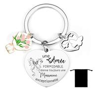 YZLPLP Cadeaux Marraine Porte Clef Cadeau Pour Marraine Cadeau Fetes Des Meres Cadeau Marraine Cadeau Parrain Marraine Bapteme Veux Tu Etre Mon Marraine Porte Clé (2)