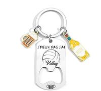 YZLPLP Décapsuleur Personnalisé sur le Thème Volley - Accessoire Volley-ball Humoristique, Cadeau Original Homme et Femme, Noël, Anniversaire, Cadeau Joueur de Volley-ball