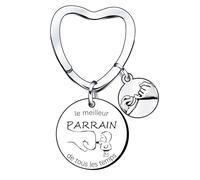 YZLPLP Porte Clé Parrain Cadeau Parrain Cadeau Parrain Marraine Demande porte cle veux tu etre mon parrain Porte Clef Personnalisé Cadeau Homme Anniversaire Cadeau Fête Des Pères (2)