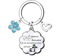 YZLPLP Porte-Clef Cadeau Retraite Vive la Retraite - Porte-Clef Inox Gravé Ouvre-Bouteille Original