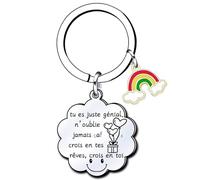 YZLPLP Porte Clef Homme Femme Cadeau Original Anniversaire pour Amitié Meilleure Amie Pour Fils Fille Copain Copine Frere Collègue Port Cle Gravé Pour Inspiration Encourage (2)