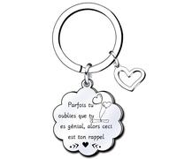 YZLPLP Porte Clef Homme Femme Cadeau Original Anniversaire pour Amitié Meilleure Amie Pour Fils Fille Copain Copine Frere Collègue Port Cle Gravé Pour Inspiration Encourage (1)