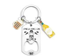YZLPLP Porte-Clés Décapsuleur Moto - Cadeau Motard Original - Ouvre Bouteille Inox et acier inoxydable pour Fan de Moto Cadeaux Anniversaire Homme Noël Saint Valentin