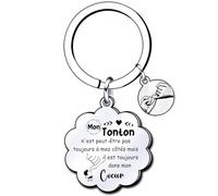 YZLPLP Porte-clés tonton exceptionnel - cadeau fête pour tonton baptême - annonce grossesse et naissance - porte clefs personnalisé oncle - cadeau tonton anniversaire Noël naissance tonton clé (2)