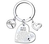 YZLPLP Porte-clés tonton exceptionnel - cadeau fête pour tonton baptême - annonce grossesse et naissance - porte clefs personnalisé oncle - cadeau tonton anniversaire Noël naissance tonton clé (3)