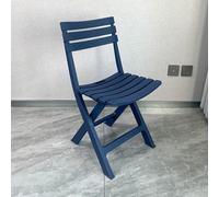 YZMJXNYY Chaise de Jardin Pliante, Chaise Pliante Interieur, Durable et Facile à Nettoyer, Facile à Transporter, Adaptée Aux Mariages, Fêtes, Balcons, Réunions de Famille(Blue)
