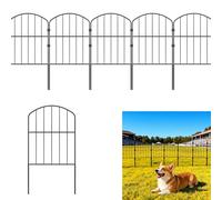 YZNAHRE Kit complet de clôture d'étang en métal - 25 éléments de clôture - Clôture pour le jardin - Clôture en treillis - Type D