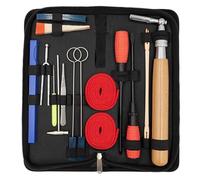 YZNlife Kit d'accordage de piano professionnel 16 pièces comprenant un marteau d'accordage en feutre, une sourdine, une fourche, une bande de tempérament, des accessoires de réparation de piano