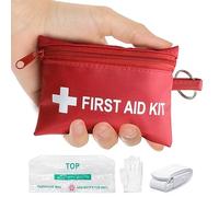 Yzpacc Mini kit de premiers secours - Porte-clés masque de poche CPR avec barrière respiratoire, ceinture élastique et une paire de gants jetables pour voyage, maison, camping - Fournitures d'urgence