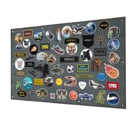 Yzpacc Panneau d'affichage de patches tactiques, Panneau pliable à surface en bouclette pour accrocher et ranger les patches militaires, de combat et de moral, destiné à l'armée et aux militaires