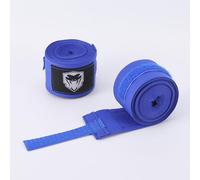 Yzpklhw Lot de 2 bandages de boxe, avec passant pour le pouce, bandages élastiques, pour le kickboxing, le sport, la boxe (bleu foncé)