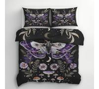 YZQGLHP Bedding Housse de Couette 140x200 avec 2 Taie d'oreiller 65x65 Sorcellerie BohéMienne Parure de lit pour garçons Filles Enfants Salle de Jeu décor Cadeau Jeune Moderne Housse de Couette