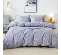 YZQGLHP Housse de Couette 200x200 Style Pastoral, Parure de Lit Floral, Microfibre 3 Pièces, 3D Imprimée Parures de Lit avec Fermeture éclair, Housses de Couettes et 2 Taies d'oreiller 65x65 cm