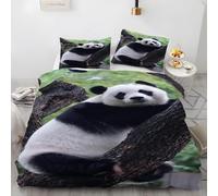 YZQGLHP Housse de Couette 220x240 TréSor National - Decoration Panda, Parure de Lit 2 Personnes TréSor National, Linge de Lit en Microfibre Douce avec Fermeture éclair, 2 Taies d'oreiller 65x65 cm