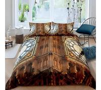YZQGLHP Housse de Couette 90x190 Thème Big Ben Microfibre Housse Couette Architecture Rétro Parure de Lit 90x190 avec Fermeture Éclair et 2 Taies d'oreiller 65x65