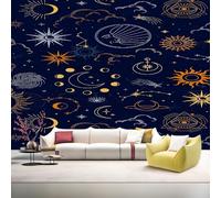 YZQGLHP Papier Peint Panoramique Ciel éToilé MystéRieux Papier Peint Mural Soleil Intissé Tapisserie Panoramique Photo 100x100 cm, pour Chambre Salon Bureau Personnalisé Décoration Murale