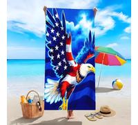 YZQGLHP Serviette de Plage Aigles Drap de Plage éClairs Serviette de Bain 100x200 cm, Séchage Rapide Anti Sable & Légère, pour Bord de Mer, Voyages, Sauna, Piscine