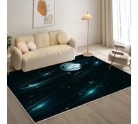 YZQGLHP Tapis pour Salon, Chambre, Véranda Galaxie, Tapis Poils Courts PlanèTe, Moquette Lavable et Antidérapant Doux Carpet Adapté à l Extérieur 240x340 cm