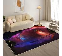 YZQGLHP Tapis pour Salon, Chambre, Véranda Galaxie, Tapis Poils Courts PlanèTe, Moquette Lavable et Antidérapant Doux Carpet Adapté à l Extérieur 160x230 cm