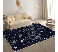 YZQGLHP Tapis pour Salon, Chambre, Véranda PlanèTe, Tapis Poils Courts Galaxie, Moquette Lavable et Antidérapant Doux Carpet Adapté à l Extérieur 200x300 cm