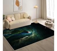 YZQGLHP Tapis pour Salon, Chambre, Véranda PlanèTe, Tapis Poils Courts Galaxie, Moquette Lavable et Antidérapant Doux Carpet Adapté à l Extérieur 160x230 cm