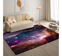 YZQGLHP Tapis pour Salon, Chambre, Véranda PlanèTe, Tapis Poils Courts Galaxie, Moquette Lavable et Antidérapant Doux Carpet Adapté à l Extérieur 160x230 cm