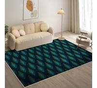 YZQGLHP Tapis pour Salon, Chambre, Véranda Plume, Tapis Poils Courts EsthéTique, Moquette Lavable et Antidérapant Doux Carpet Adapté à l Extérieur 80x150 cm