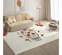 YZQGLHP Tapis pour Salon, Chambre, Véranda Plume, Tapis Poils Courts Squelette, Moquette Lavable et Antidérapant Doux Carpet Adapté à l Extérieur 240x340 cm