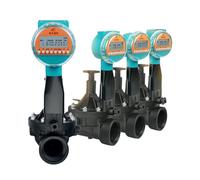 YZQOZKJH Électrovanne d'irrigation Intelligente for Jardin, minuterie, étanche, économie d'énergie, capteur de Pluie, contrôleur d'arrosage Automatique Solaire(3I4 Incn-Solar)