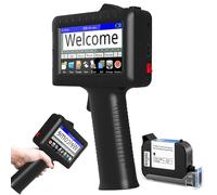 YZRDCXM Imprimante de Codes-Barres à Jet d'encre Portable, Mini imprimante Portable de Codes QR for étiquettes avec Cartouche d'encre à séchage Rapide, écran Tactile 4,3 Pouces, for Date, Code-Barres