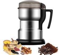 YZRDCXM Moulin à épices électrique, broyeur Domestique, mixeur à épices 400 W, Corps entièrement en Acier Inoxydable, broyeur à Sec, broyage à Grande Vitesse, for Grains de café, épices, Herbes, Noix