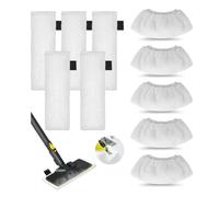 YZROHYI 10 Pièces Bonnette Microfibre pour Karcher Lingette,Bonnettes Microfibre Nettoyeur à Vapeur,Accessoires Set de Chiffons de Serpillere de Rechange pour Kärcher Easyfix SC1 SC2 SC4 SC5