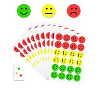 YZROHYI 1200 Pcs Autocollant Smiley Humeur 2.5 cm,Stickers Smiley Emoji,Stickers Emotion,Tristesse Gommettes Smile,Sourire Autocollant Visage Souriant,Autocollants Recompense Enfant pour Scrapbooking