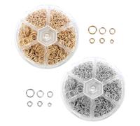 YZROHYI 2780 Pièces Anneau Ouvert pour Bracelet en Métal,Anneau de Saut Ouvert,Anneaux de Jonction,Anneau Creation Bijoux,Jump Rings pour Fabrication de Bijoux - 4 MM/5 MM/6 MM/7 MM/8 MM/10 MM