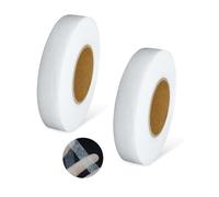 YZROHYI 2Pcs Ruban Thermocollant Vetement 64 m,Bande Collante pour Ourlet Jean,Bande Autocollante Ourlet Facile Sans Couture,Bandes Thermocollante Rideau,Thermocollant Tissus Fer à Repasser Ourlets