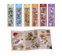YZROHYI 36 Pièces Set Autocollant Scrapbooking Plantes,Autocollant Botanique Vintage,Stickers Fleurs Rétro,Aesthetic Sticker Bullet Journal,Gommettes Journaling,Téléphone Stickers Ordinateur Portable