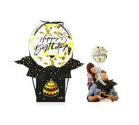 YZROHYI 44 PCS Boite Surprise Anniversaire Avec Ballon,Boîte Cadeau Argent,Box Ballon Surprise,Emballage Cadeau pour Argent,Amusants Boite Cadeaus Mystere,Tirelire Anniversaire pour Enfants et Amis