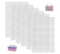 YZROHYI 6 PCS Feuille de Toile en Maille Plastique 30 X 20 CM,Canevas Plastique pour Sac, Toile En Plastique pour Broderie,Grille Point de Croix Plastique,Grille Canevas Plastique Rigide pour DIY