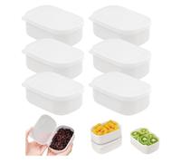 YZROHYI 6 Pièces Petit Boite Conservation Alimentaire 280 ML,Boite Hermetique Alimentaire Plastique,Meal Prep Containers,Boîtes Congelation Micro Onde Reutilisable,Boîtes Repas de Rangement
