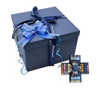 YZROHYI Boîte Surprise Anniversaire 5 Couches,Boite Surprise Explosion,Boite Cadeau Explosion Box Chocolate,Bricolage Boîte Cadeau Creative,Boites Pop Up Mariage pour Bonbons, Saint Valentin